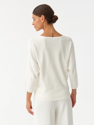 TATUUM - Pullover 'PERLO' em branco