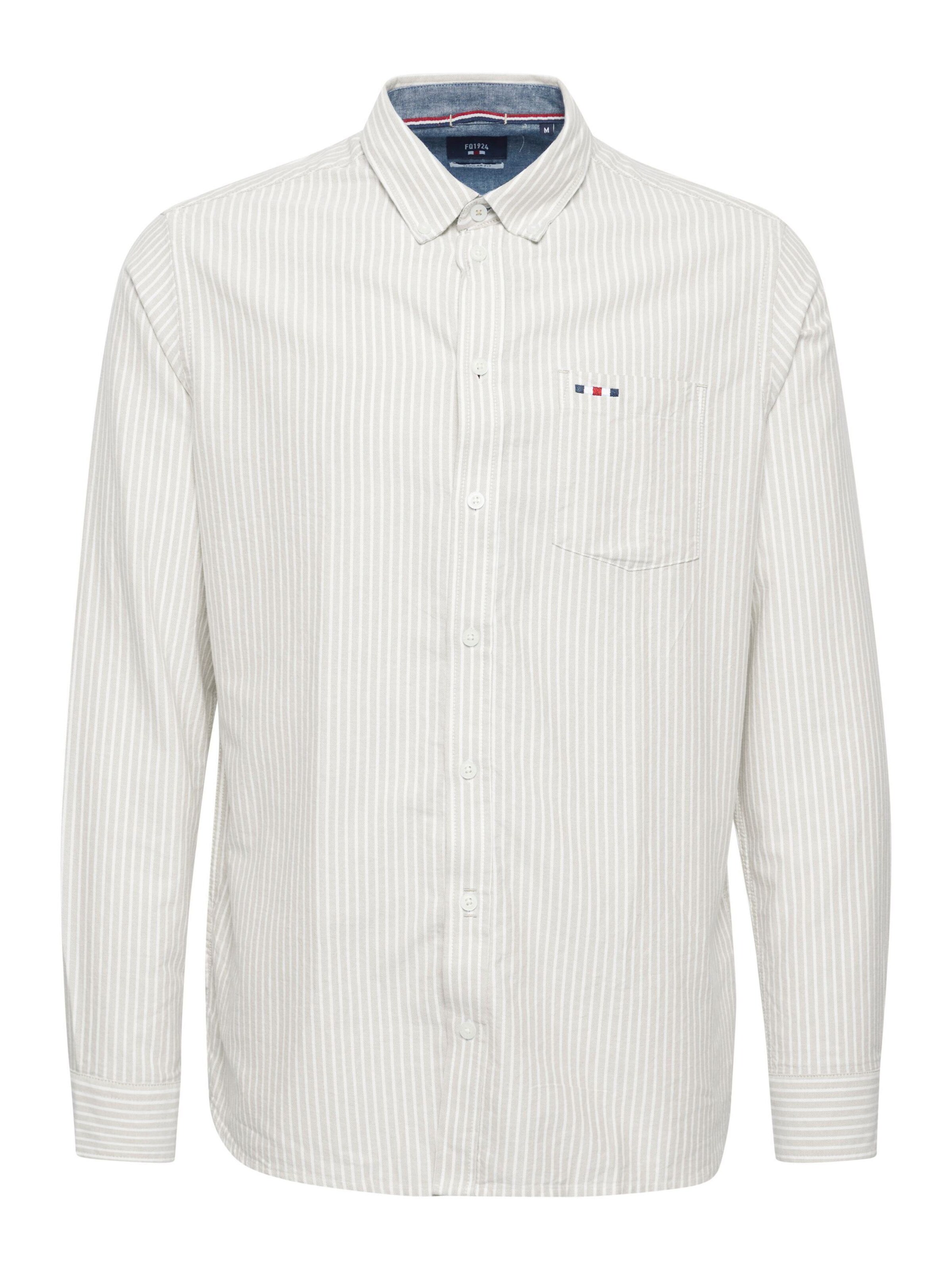 FQ1924 Regular Fit Hemd ' Steven ' in Beige: Vorderseite