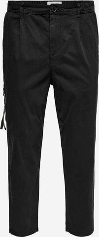 Only & Sons Regular Chinohose in Schwarz