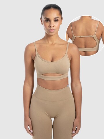 Smilodox Sports top ' Nesa ' in Brown: front