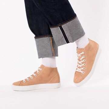 Paul Green Sneakers hoog in Beige