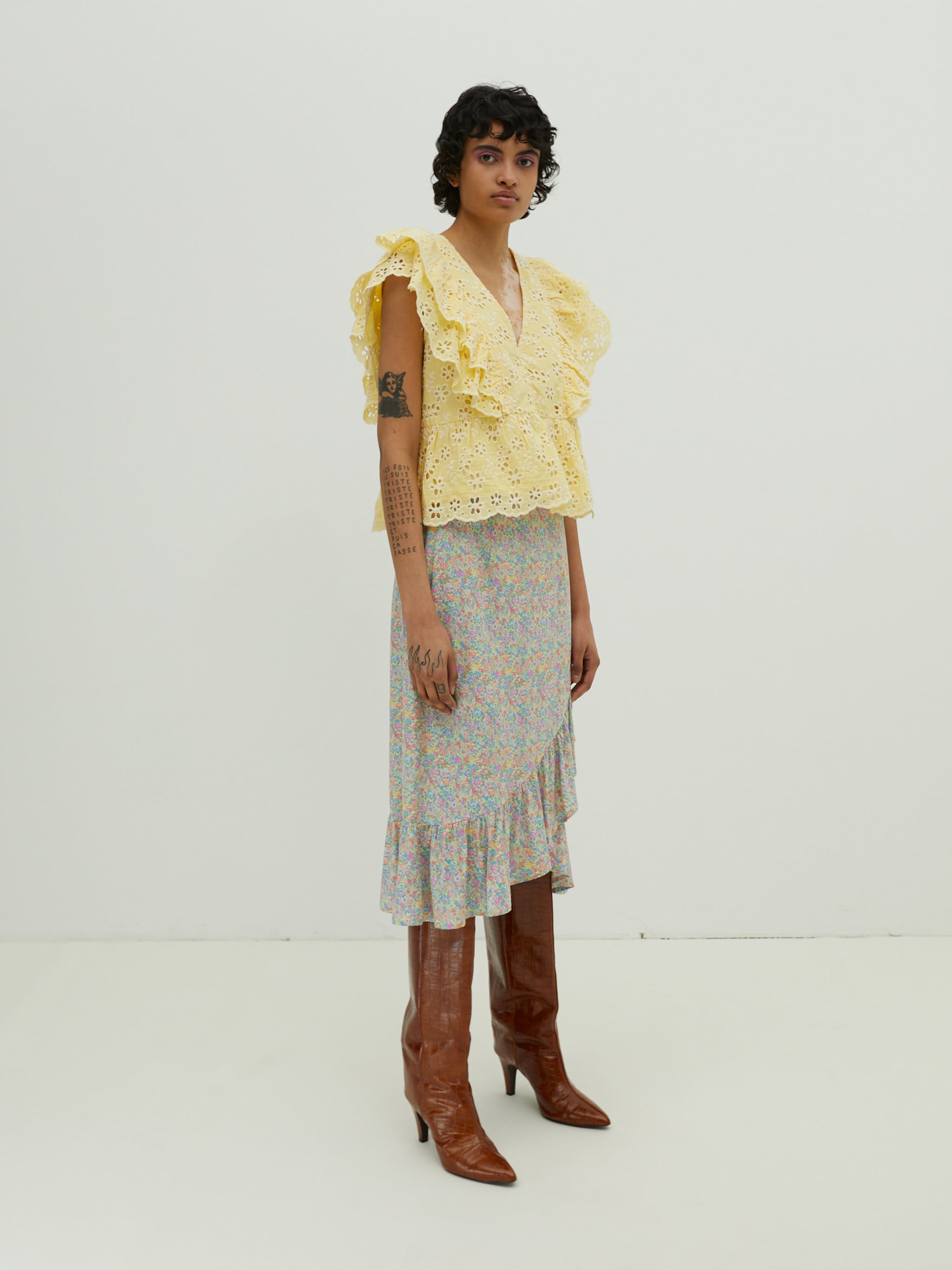 EDITED Produkte Bluse 'Elizabeth' gelb
