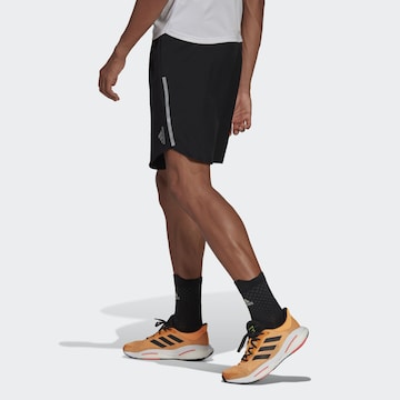 juoda ADIDAS SPORTSWEAR Standartinis Sportinės kelnės 'Designed 4 Running'