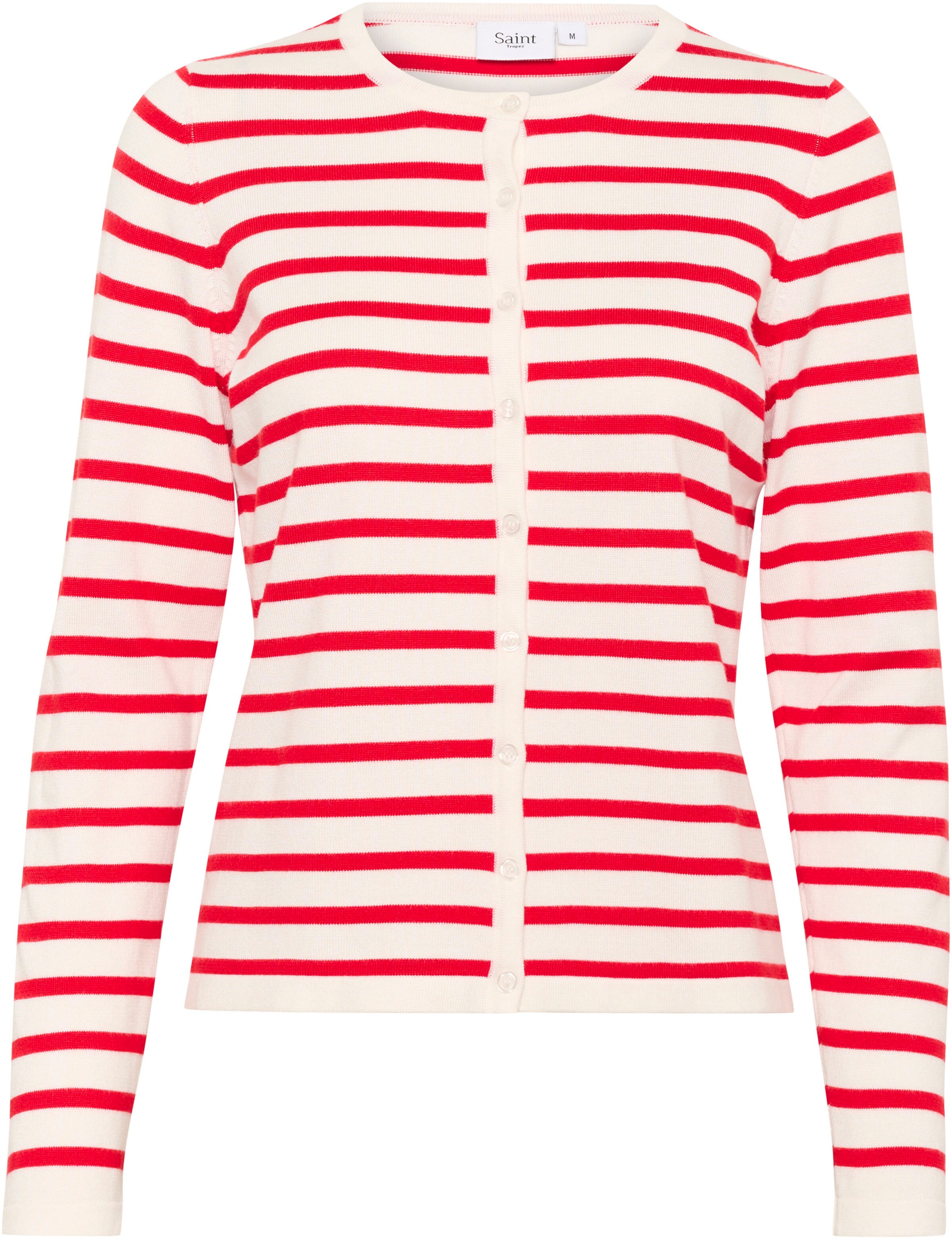 SAINT TROPEZ Strickjacke in Weiß: Vorderseite