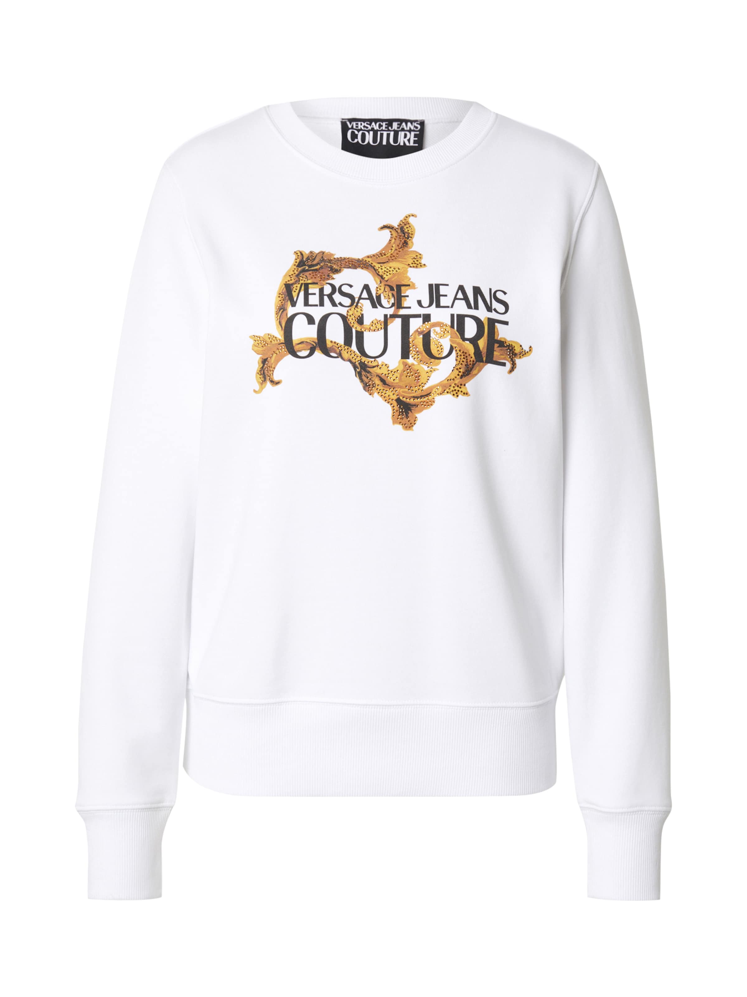 Versace Jeans Couture Sweatshirt in braun / karamell / schwarz / weiß, Produktansicht