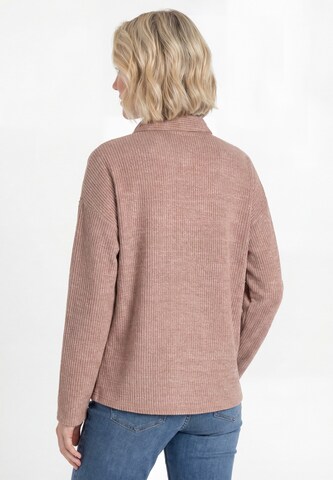 MIMO Gebreid vest in Bruin