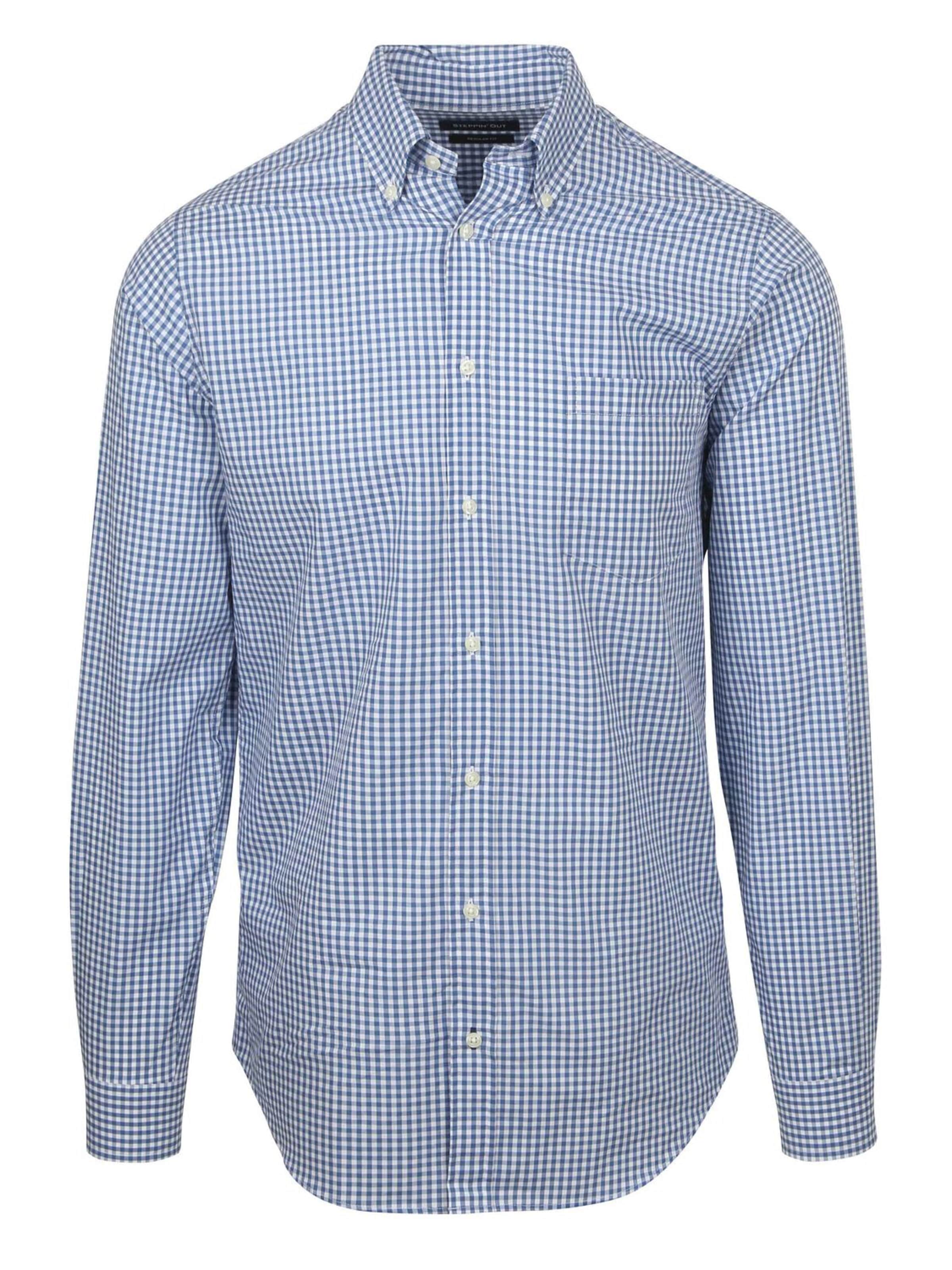 Steppin' out Overhemd in Blauw: voorkant