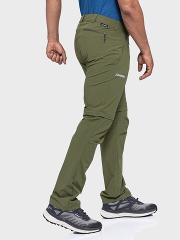 Coupe slim Pantalon outdoor 'Folkstone' Schöffel en vert