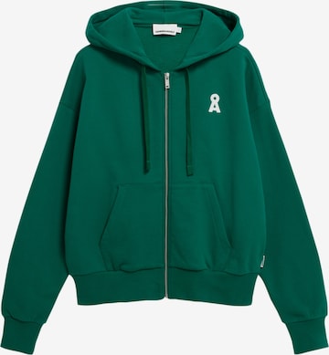 Veste de survêtement ARMEDANGELS en vert : devant