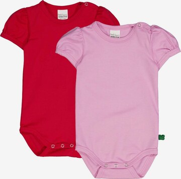 Fred's World by GREEN COTTON Romper/Bodysuit 'Kurzarm 2er-Pack' in Pink: front