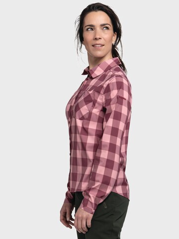Schöffel Athletic button up shirt 'Silba' in Pink