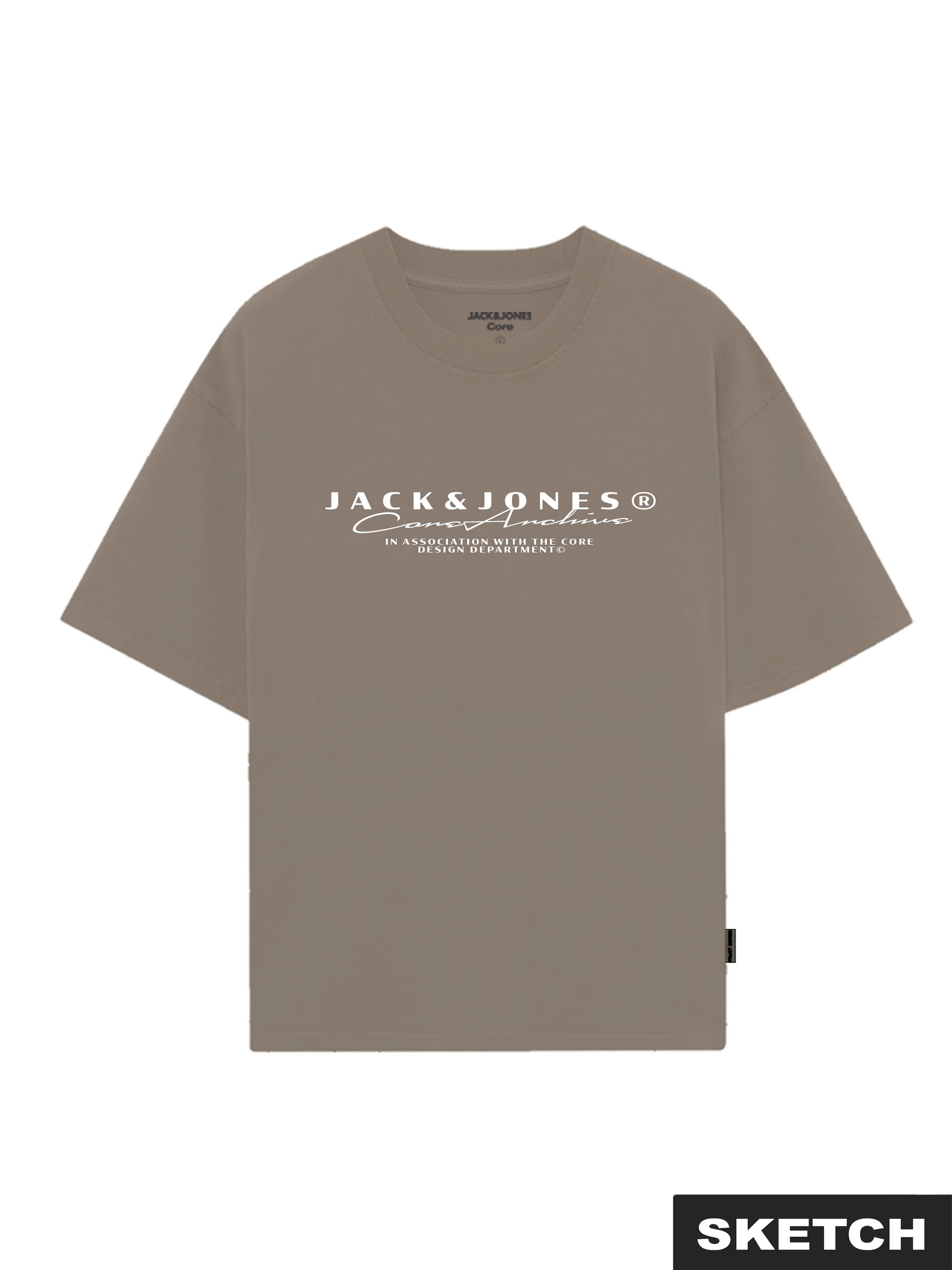 JACK & JONES Shirt in Brown: front