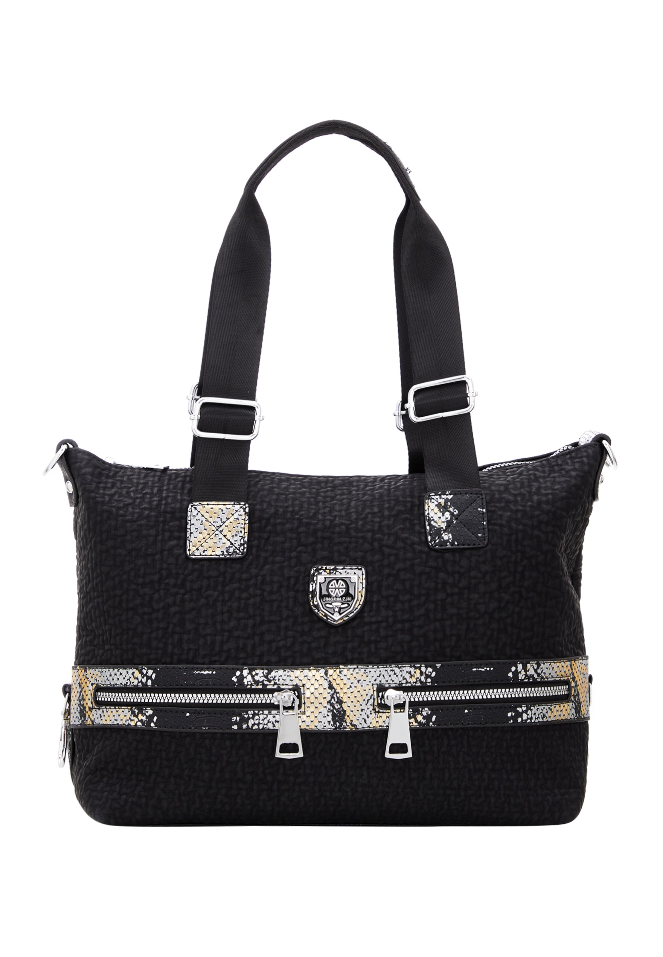 faina Shoulder Bag in Black: front