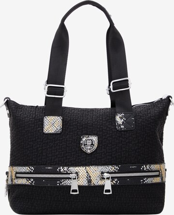 faina Shoulder Bag in Black: front