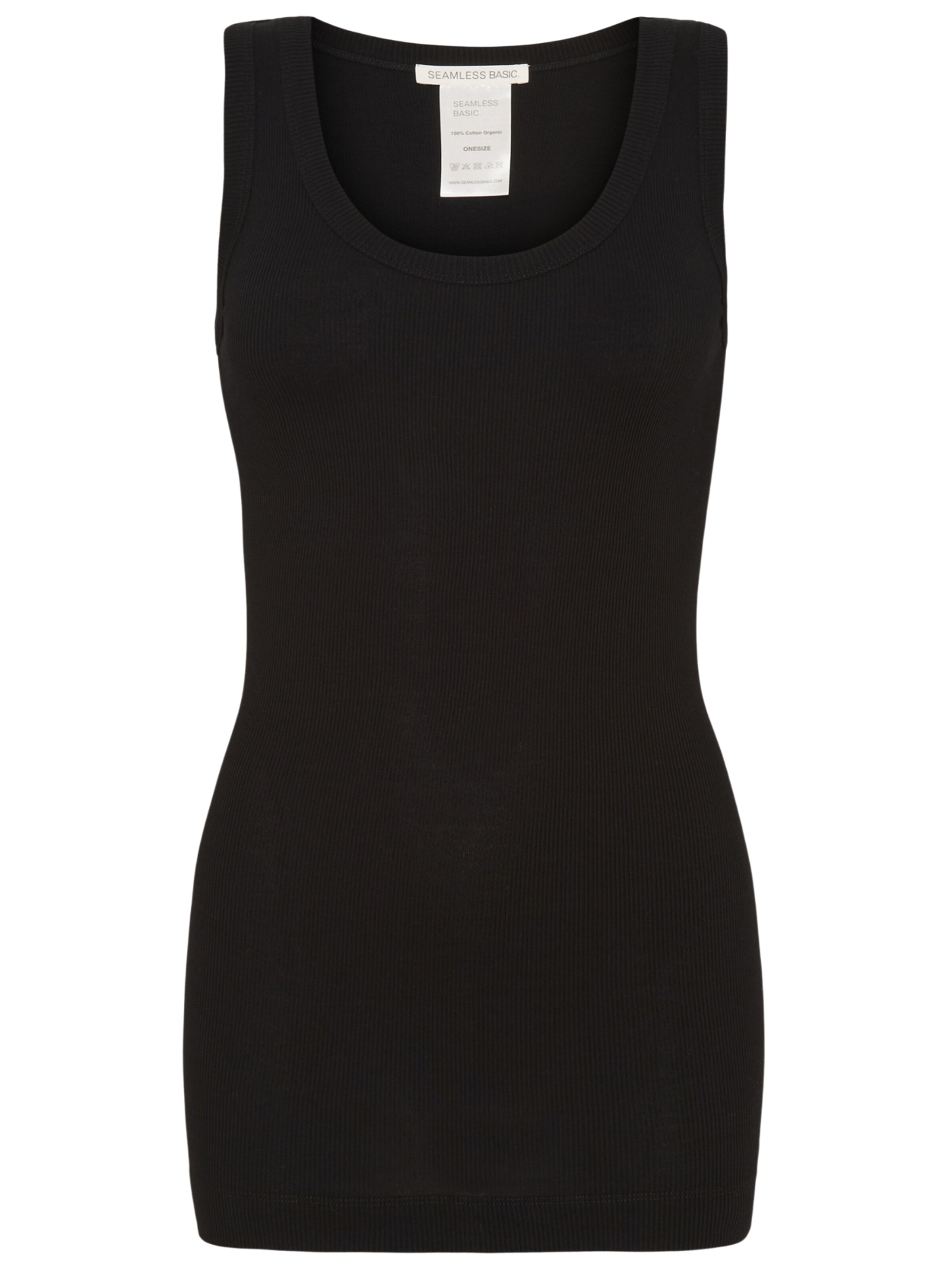 Haut 'Crush' Seamless Basic en noir : devant