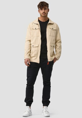 INDICODE JEANS Übergangsjacke 'Simeon' in Beige