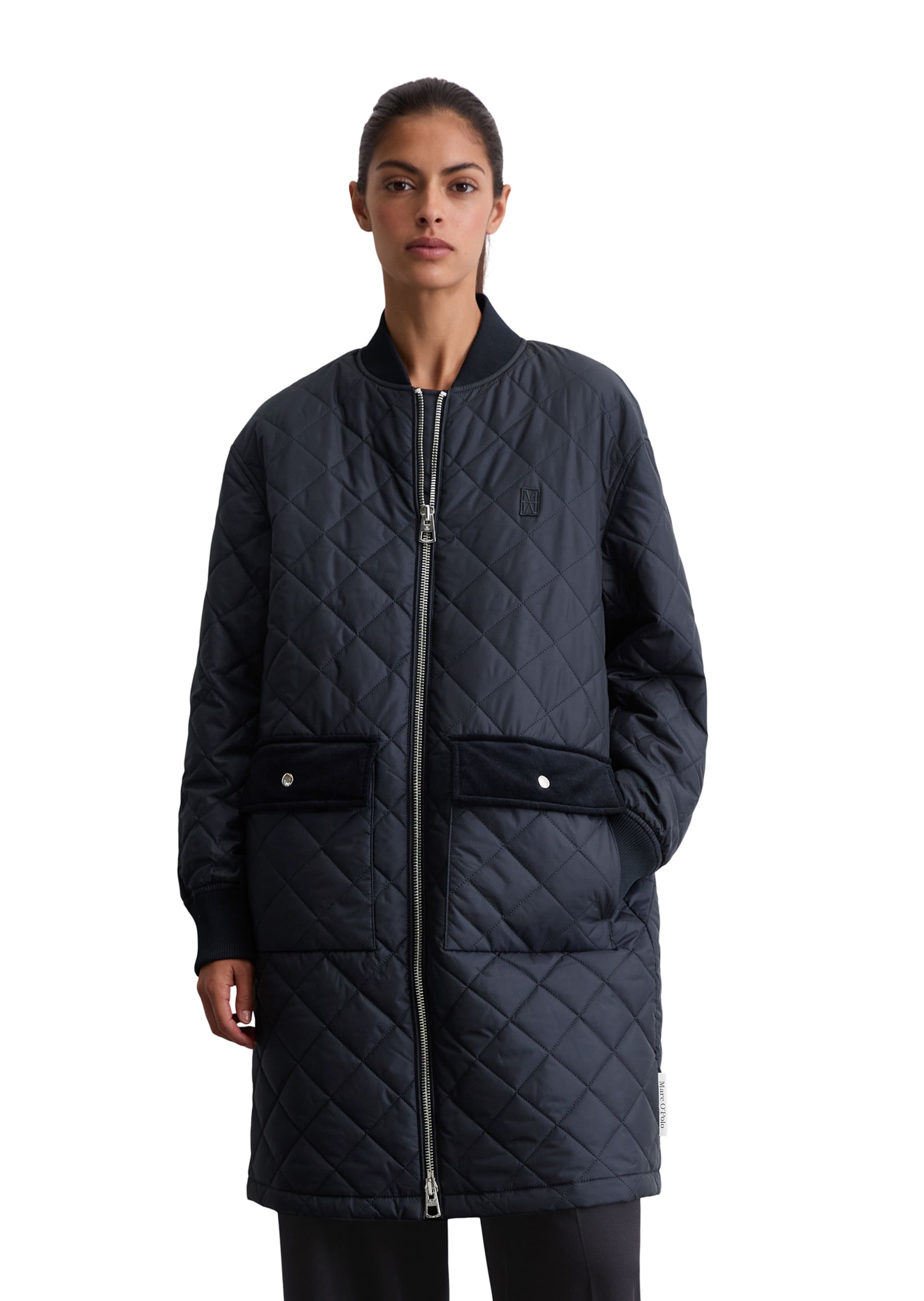 Marc O'Polo Between-seasons coat in Blue: front