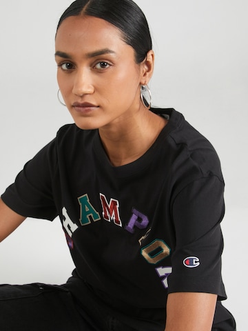 Champion T-Shirt in Schwarz