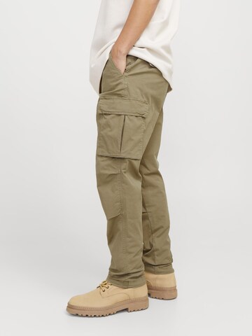 JACK & JONES Tapered Cargobroek 'JPSTAce JJTucker' in Groen