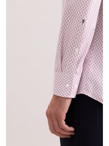 Coupe regular Chemise business 'Schwarze Rose' SEIDENSTICKER en rose