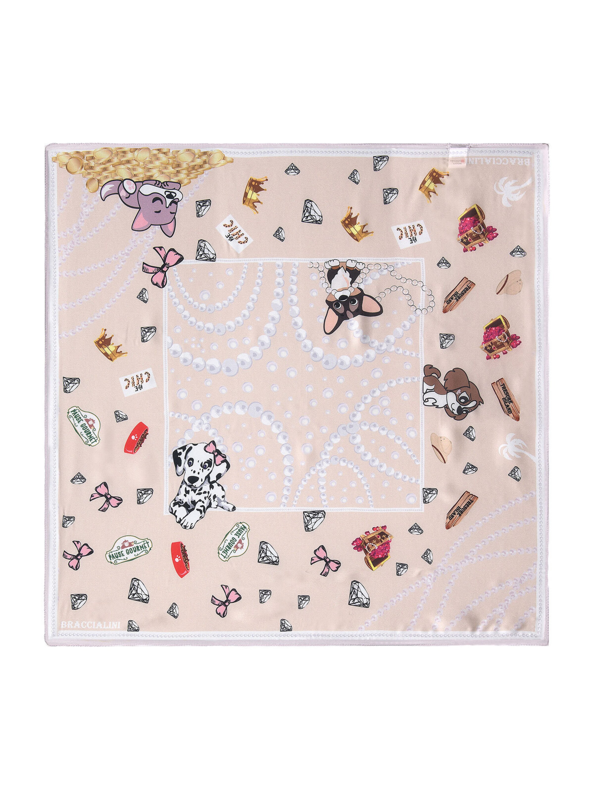 Sciarpa 'Foulard' di Braccialini in rosa: frontale