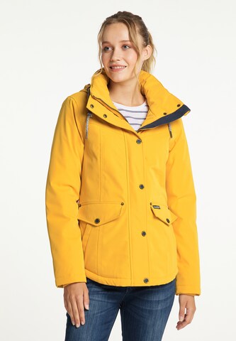 Schmuddelwedda - Casaco de inverno em amarelo: frente