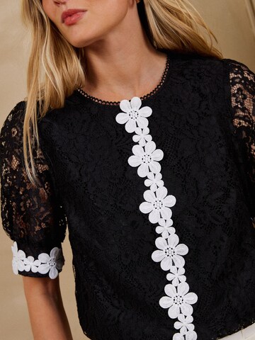 love & roses Blouse in Black