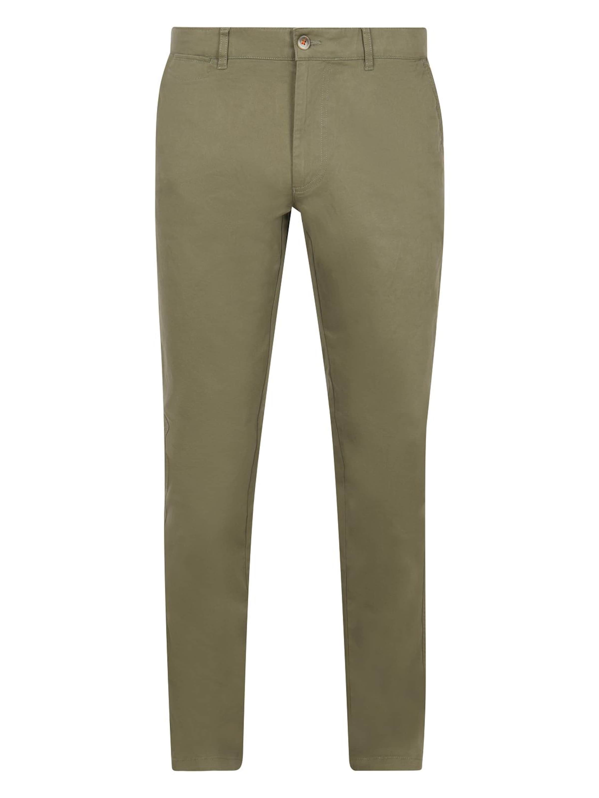 Suitable Chino 'Peano' in Groen: voorkant