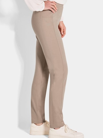 Goldner Slimfit Broek 'Bella' in Beige