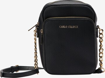 Carlo Colucci Crossbody Bag 'Cova' in Black: front