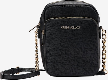 Carlo Colucci Crossbody Bag 'Cova' in Black: front