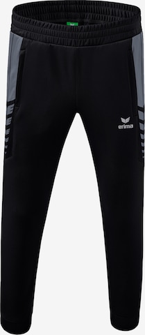 ERIMA Slim fit Workout Pants in Black: front