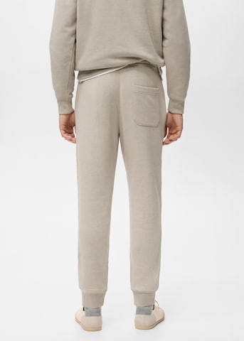 MANGO MAN Tapered Pants 'Cohen' in Beige