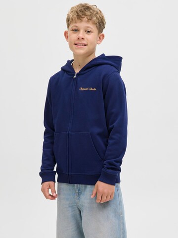 Veste de survêtement Jack & Jones Junior en bleu : devant