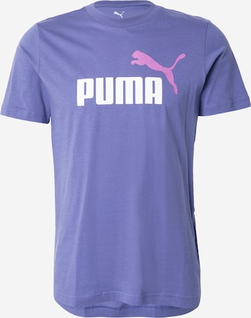 PUMA Majica 'ESS No. 1' | vijolična barva: sprednja stran