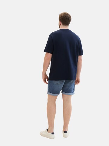 TOM TAILOR Men + Regular Shorts in Blau