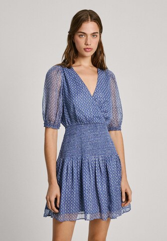 Pepe Jeans Jurk 'NIKKI' in Blauw: voorkant