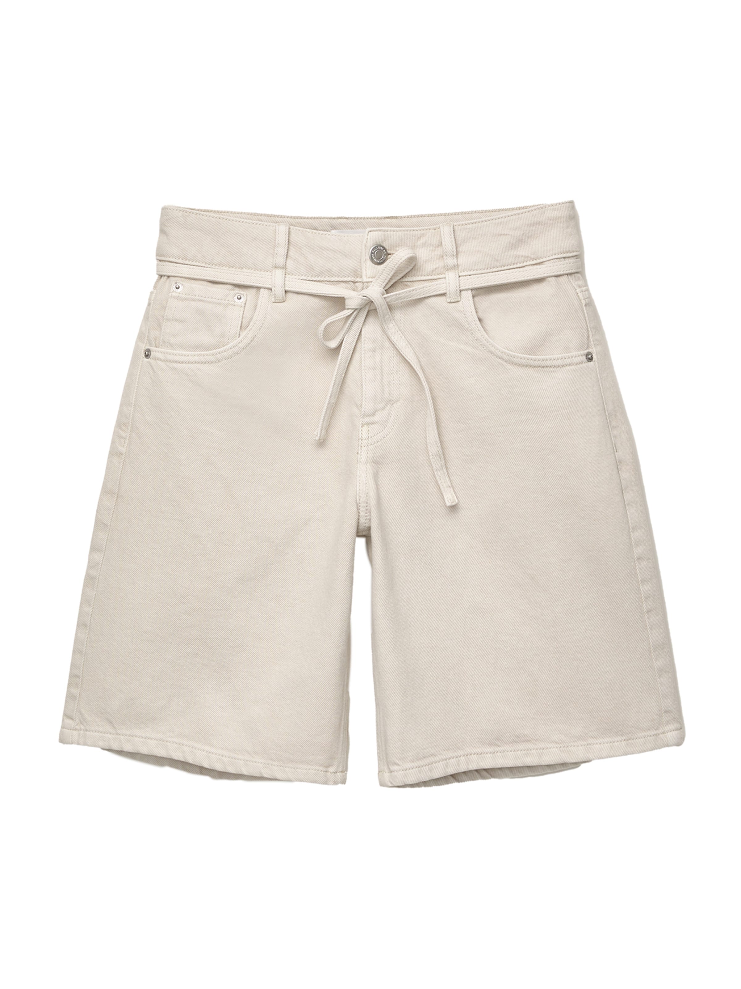 Pull&Bear Ohlapna forma Kavbojke | bež barva: sprednja stran