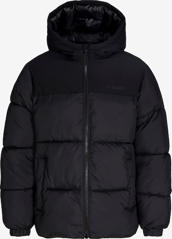 Jack & Jones Junior Зимняя куртка 'JJRaze' в Черный: спереди