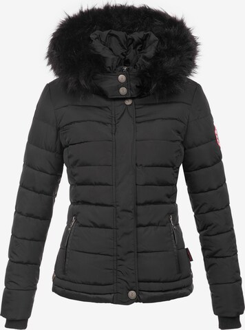 NAVAHOO Winter Jacket 'Chloe' in Black: front