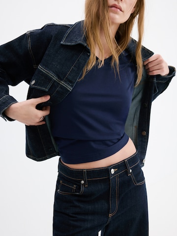 MANGO Majica 'CHALSPI' | modra barva: sprednja stran