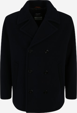 Jack & Jones Plus Between-seasons coat 'BLUWARNER' in Blue: front