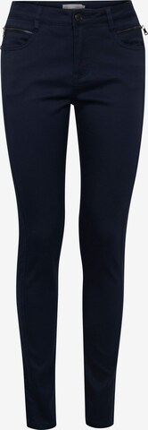 Fransa Slim fit Chino Pants in Blue: front