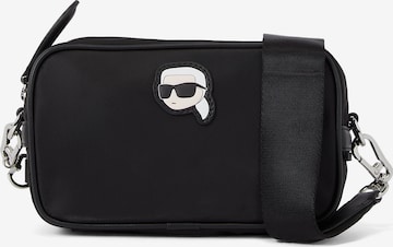 Karl Lagerfeld - Bolso de hombro en negro: frente