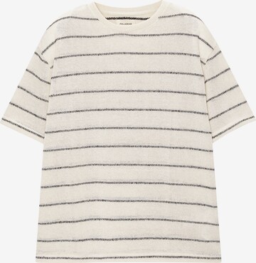 Pull&Bear T-shirt i vit: framsida