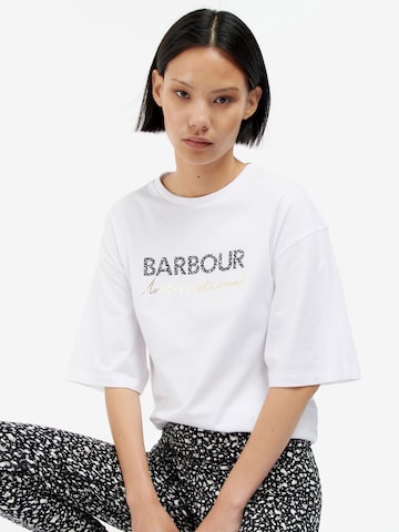 Barbour International Shirt in Wit: voorkant