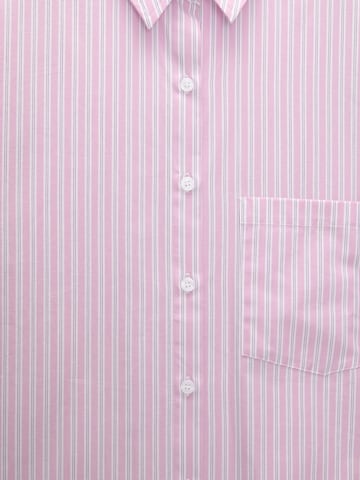 Pull&Bear Тениска за спане в розово