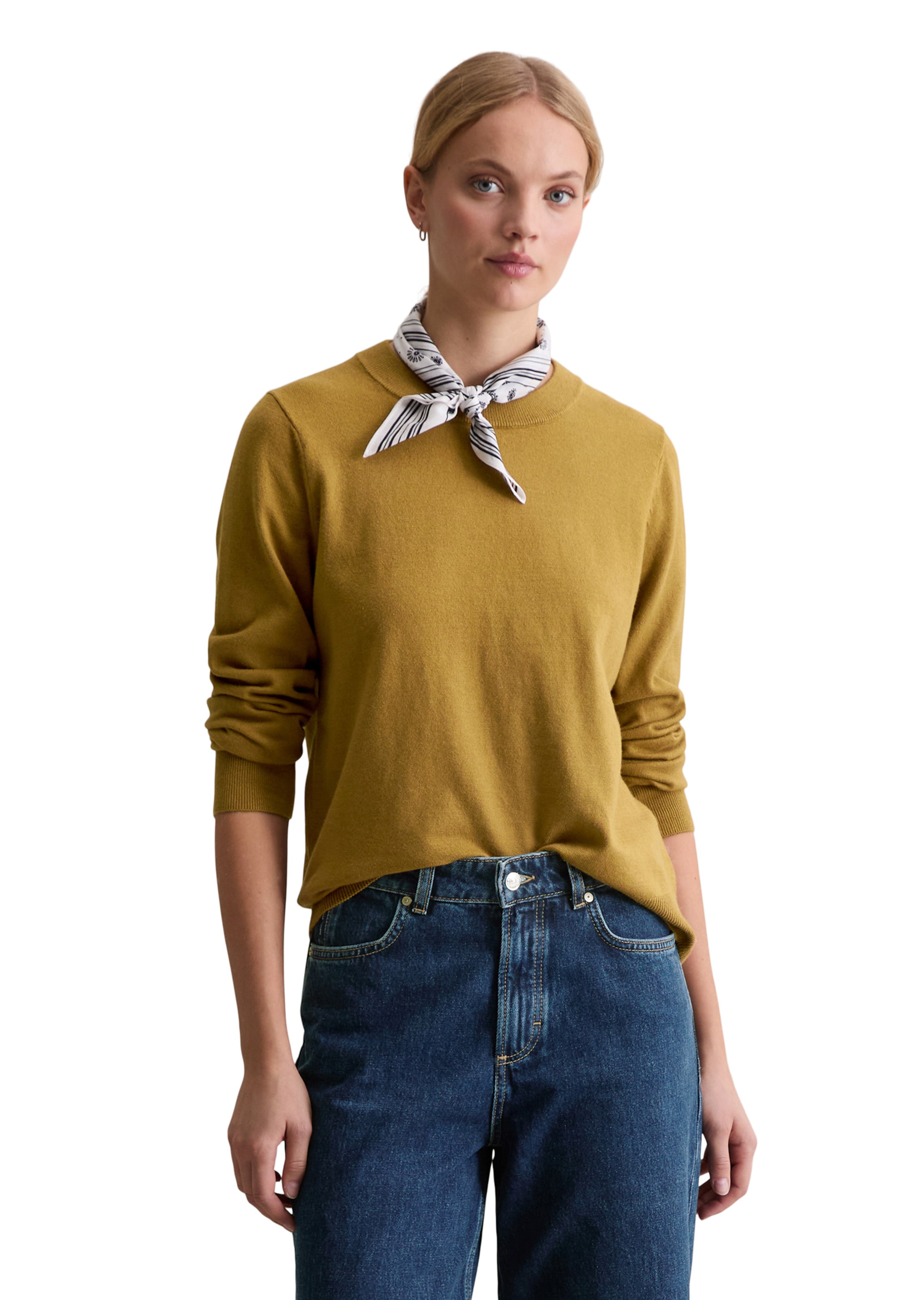 Marc O'Polo DENIM Pullover in Gelb: Vorderseite