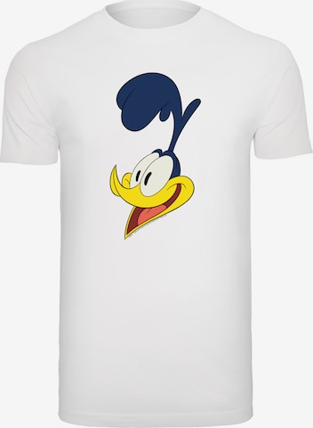 T-Shirt 'Looney Tunes Road Runner' F4NT4STIC en blanc : devant