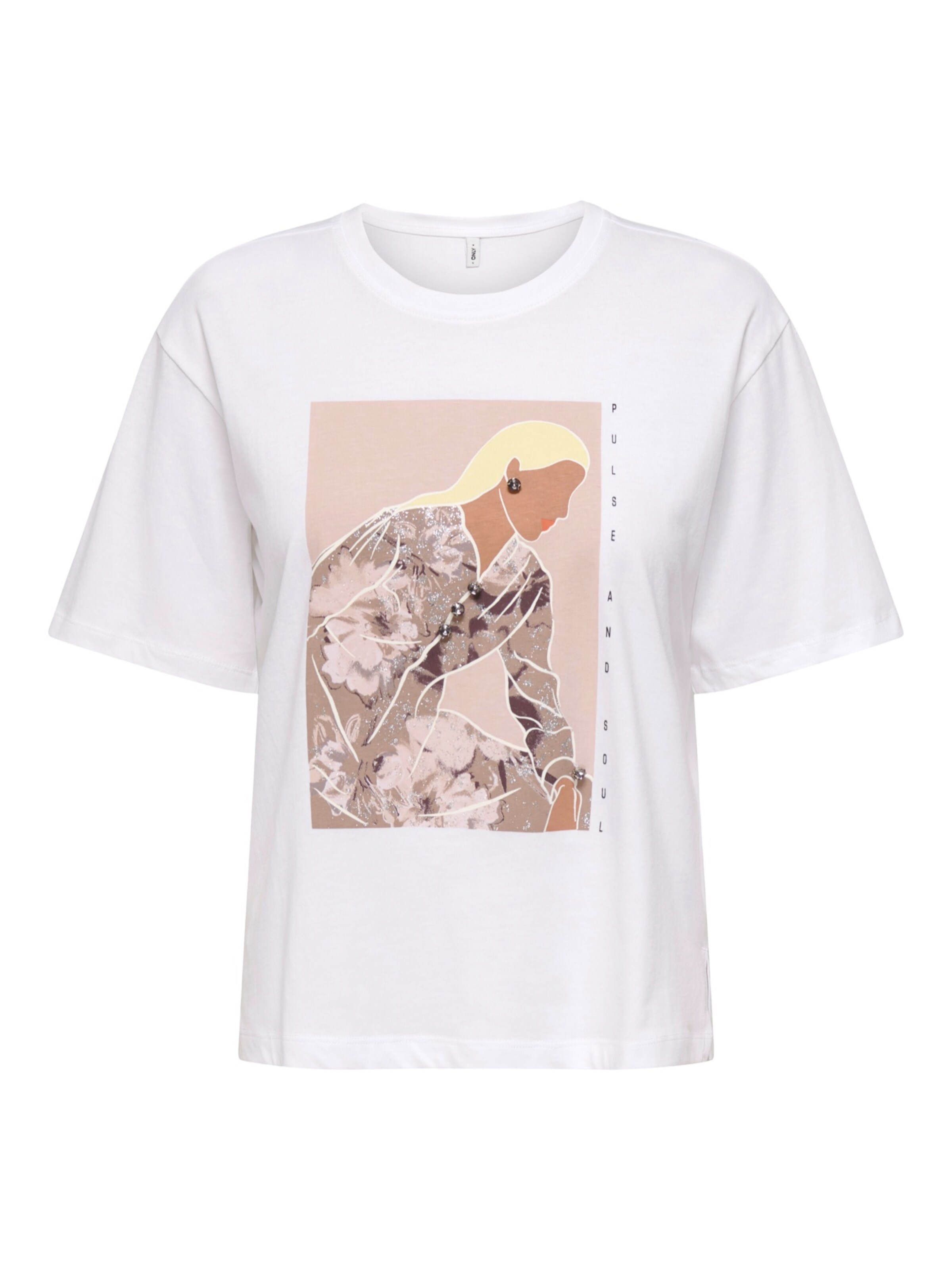 ONLY Shirt 'ONLSUSAN' in Wit: voorkant